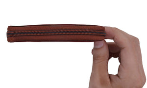 Mens Leather Wallet Pockets Money Purse Credit Card Clutch Bifold Zipper 1456 CF-menswallet