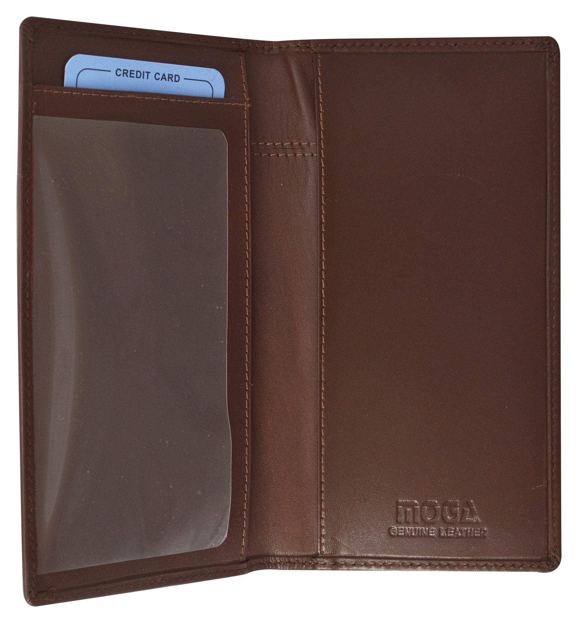 Moga Handmade Genuine Leather Checkbook Cover Italian Design