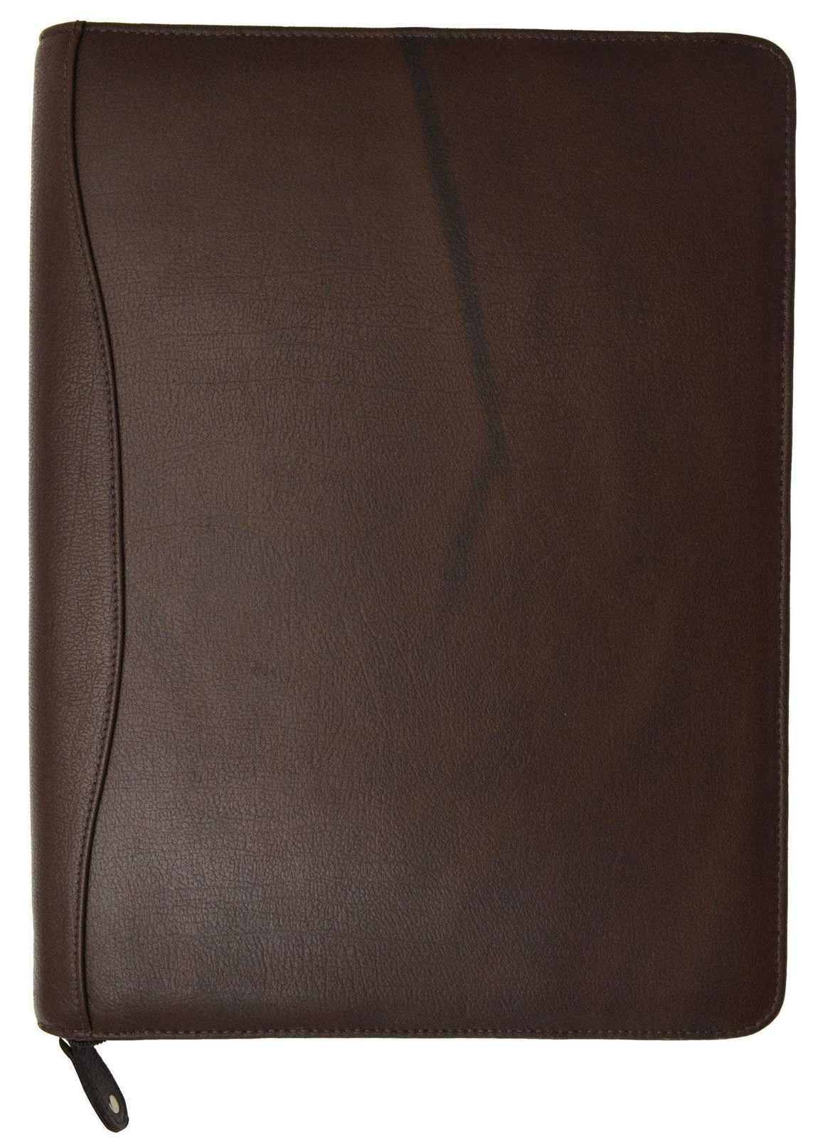 Moga Italian Design High End Leather Zip Around Portfolio Organizer 91972-menswallet