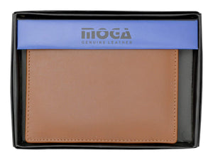 Moga Italian Design Leather Large Hipster Bifold Credit Card ID Mens Wallet 90502-menswallet