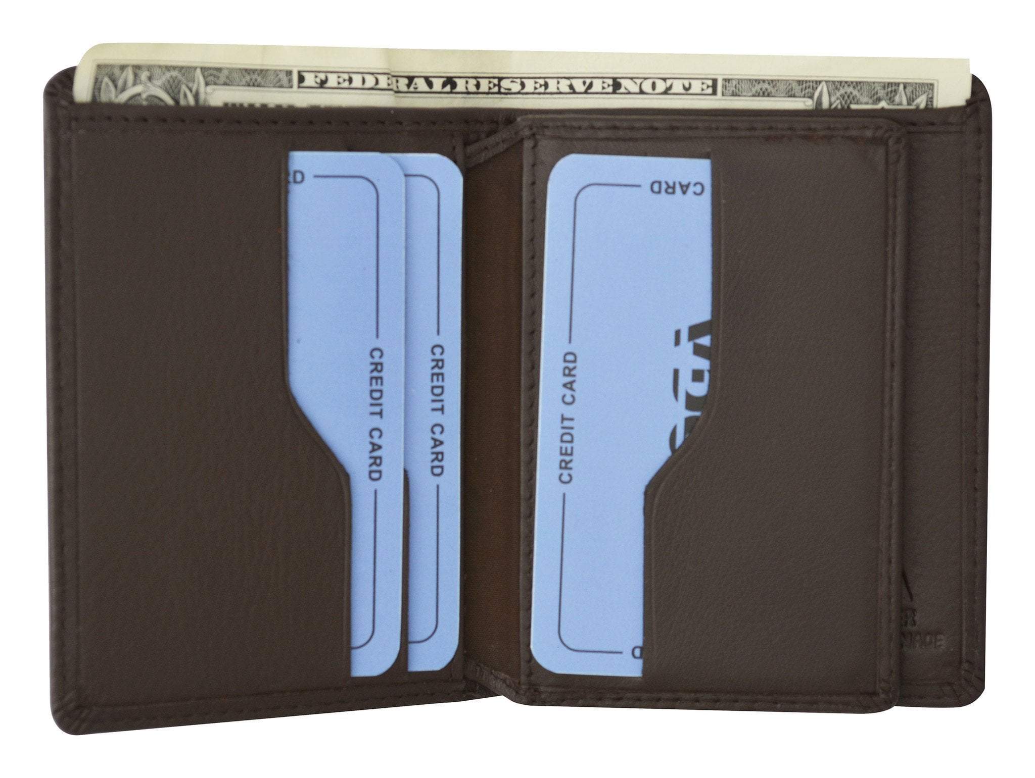 Moga Small Compact Credit Card ID Holder Wallet High End Leather 90074 Moga Small Compact Credit Card ID Holder Wallet High End Leather 90074