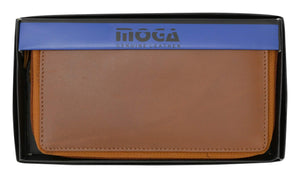 Moga Zip Around High End Leather Ladies Credit Card ID Wallet with Removable Checkbook Holder 94575-menswallet