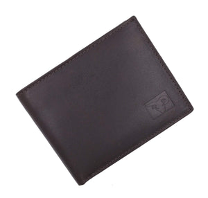 New Cavelio High Quality Mens Genuine Leather Flap Up ID Card Holder Bifold Wallet 730053 (C)-menswallet