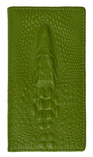 New Fashion Croco Embossed Slim Credit Card Holder Alligator Design 118-168 (C)-menswallet