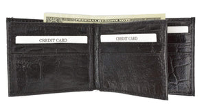 New Mens Alligator Pattern Bifold Credit Card ID Holder Wallet 5552 CR-menswallet