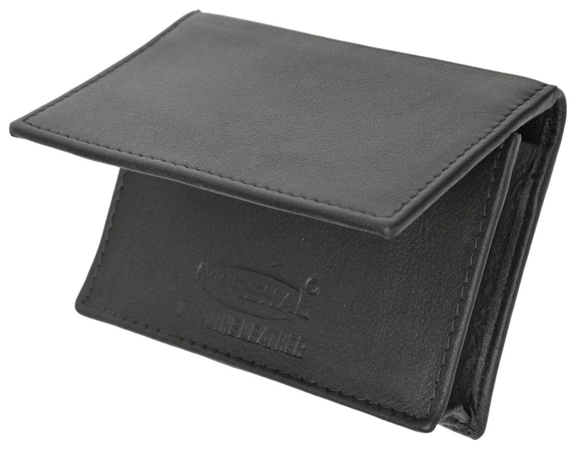 PCF1970 Premium Genuine Leather Expandable Credit Card Id Business Card Holder Wallet-menswallet