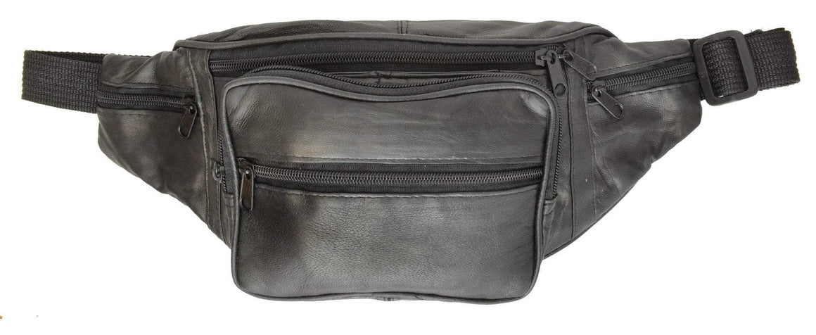 Pouch With water Bottle holder Crafted of fine lambskin leather - wallets for men's at mens wallet