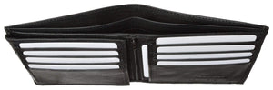 Premium Genuine Leather Bifold Wallet with Side Flap ID Window P 92 (C)-menswallet
