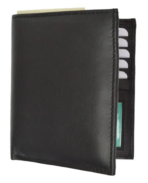 Premium Lambskin Leather Bifold European Hipster Credit Card Wallet P 1502 (C)-menswallet