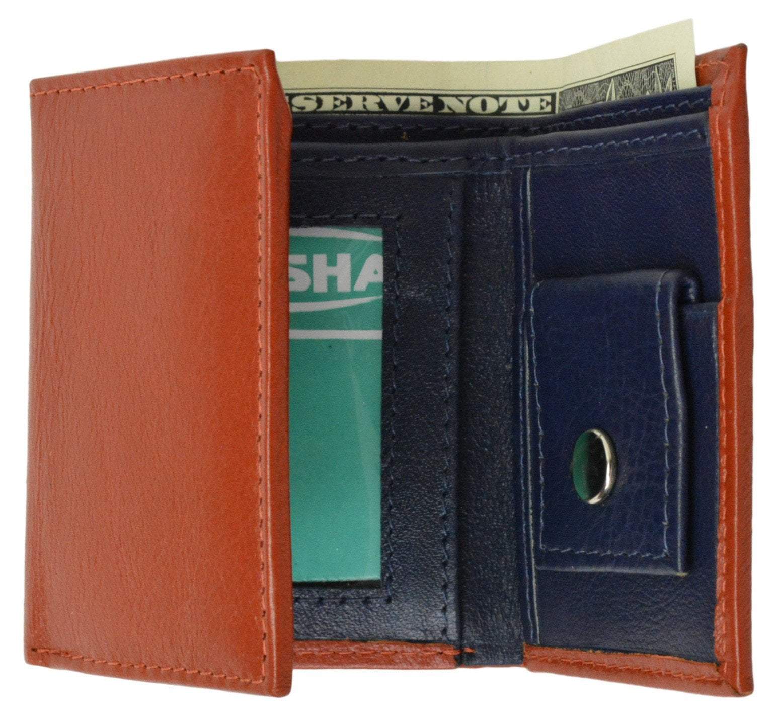 Premium Leather Children's Trifold Wallet Kids Wallet Multiple Colors P 825 CF-menswallet