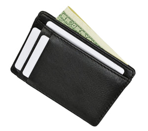 RFID Blocking Minimalist Genuine Leather Slim Front Pocket Wallet RFID P 5 (C)-menswallet
