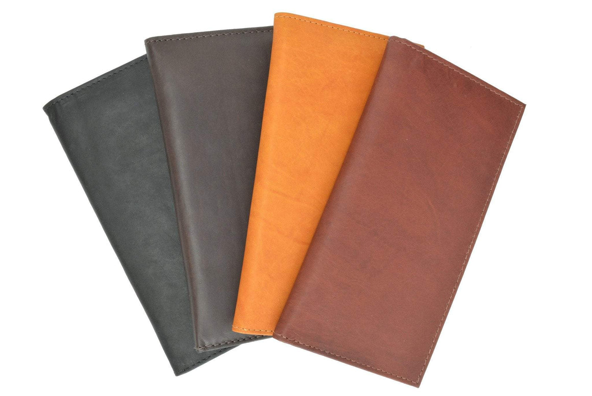 RFID Blocking Slim Leather Checkbook Organizer ID Credit Card Holder Wallet RFID 853 (C) - wallets for men's at mens wallet