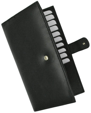 RFID Blocking Soft Premium Leather Bifold Credit Card Holder with Button Closure RFID P 1629 (C)-menswallet
