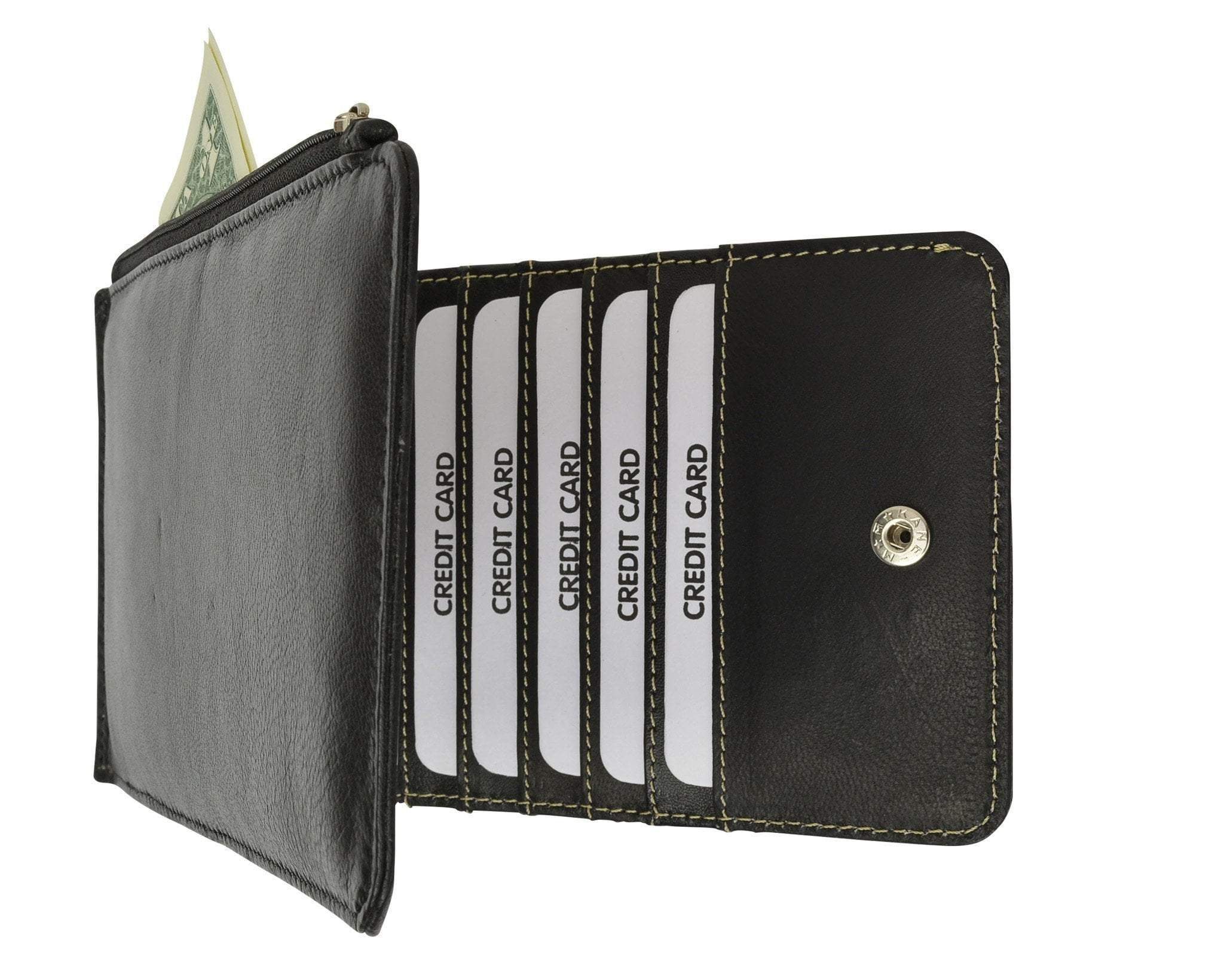 Women wallet leather Wallets Pass Case Womens purses mobile phone