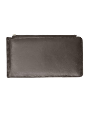 RFID Blocking Women's Genuine Leather Zipper Wallet Card Case Purse RFID P 1829 (C)-menswallet