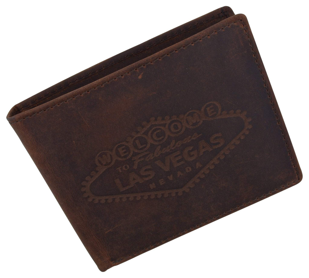 RFID Mens to Fabulous Las Vegas Nevada Leather Bifold Wallet