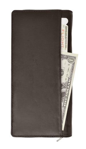 RFID Premium Leather Zipper Travel Credit Card Passport Wallet RFID P 663 (C)-menswallet