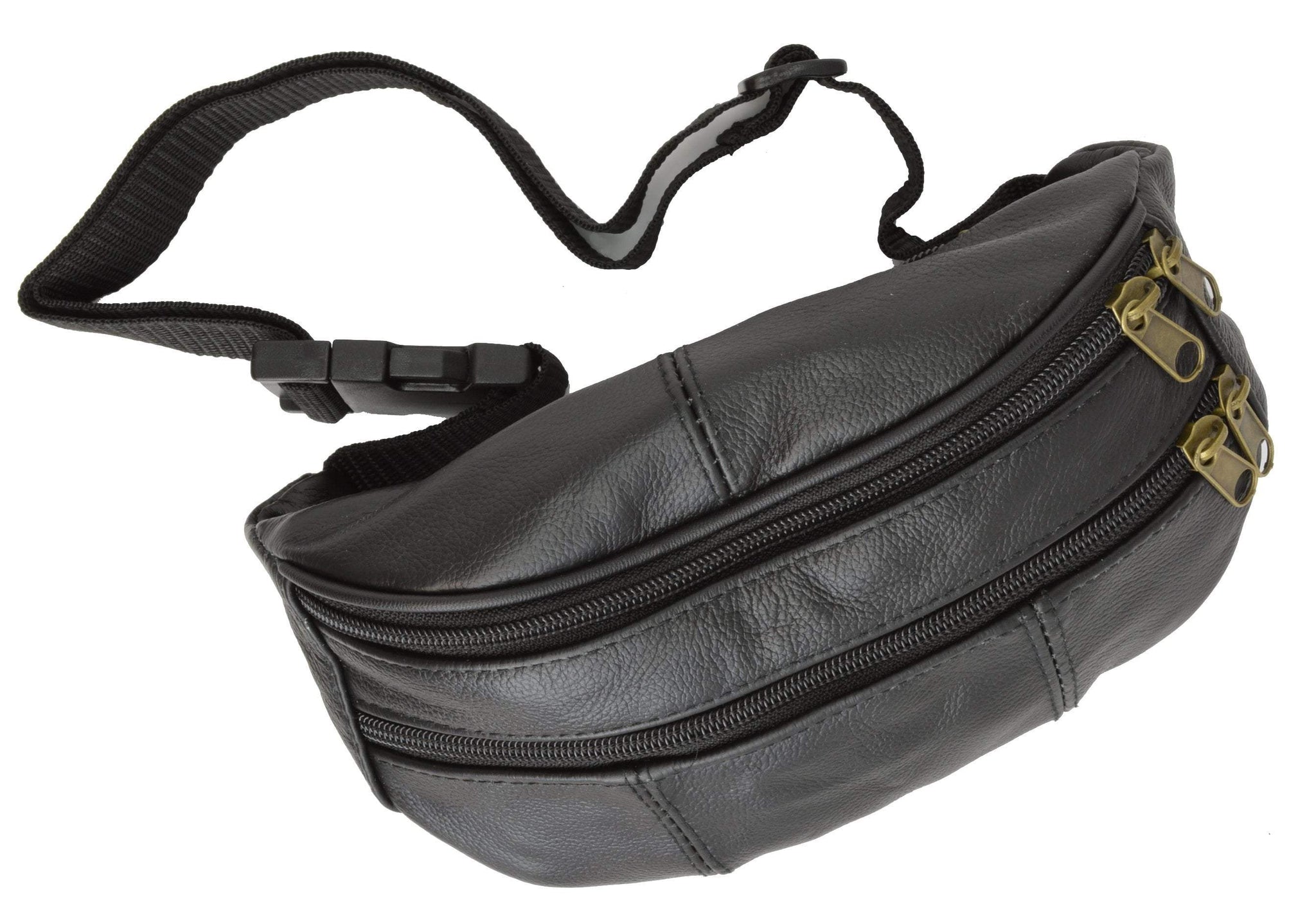 Slim Genuine Leather Waist Pouch Fanny Pack Multiple Colors - wallets for men's at mens wallet