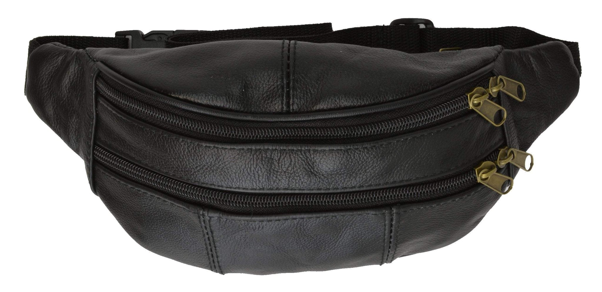 Slim Genuine Leather Waist Pouch Fanny Pack Multiple Colors - wallets for men's at mens wallet