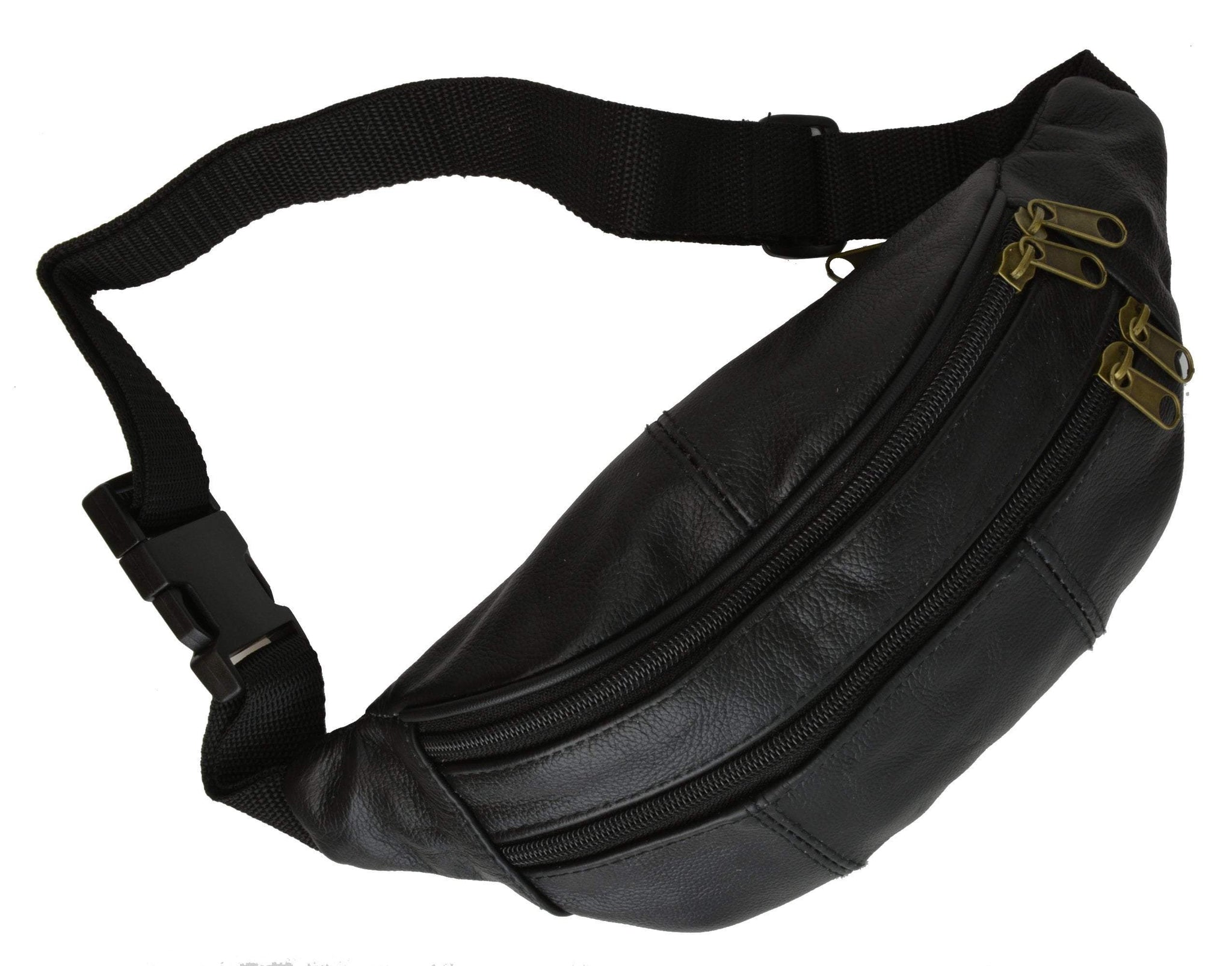 Slim Genuine Leather Waist Pouch Fanny Pack Multiple Colors - wallets for men's at mens wallet