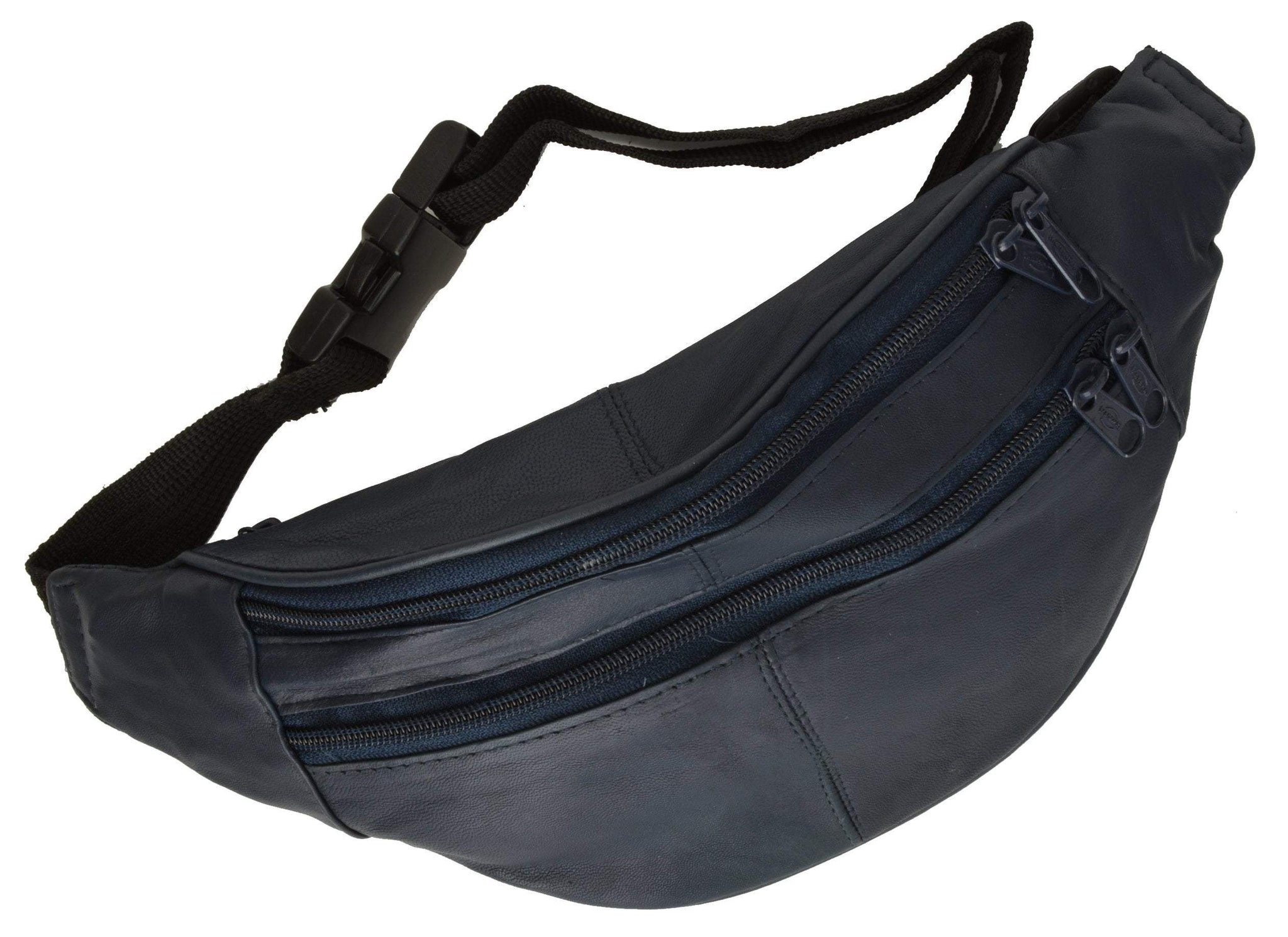 Slim Genuine Leather Waist Pouch Fanny Pack Multiple Colors - wallets for men's at mens wallet