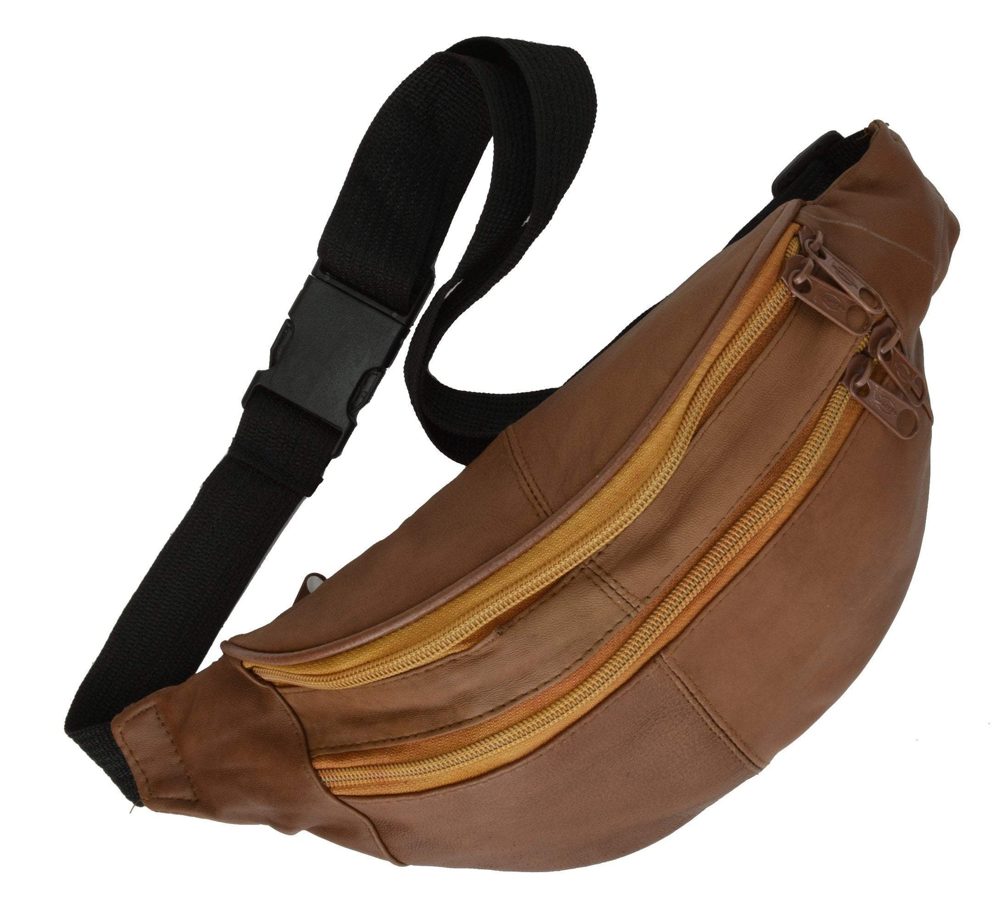 Slim Genuine Leather Waist Pouch Fanny Pack Multiple Colors - wallets for men's at mens wallet