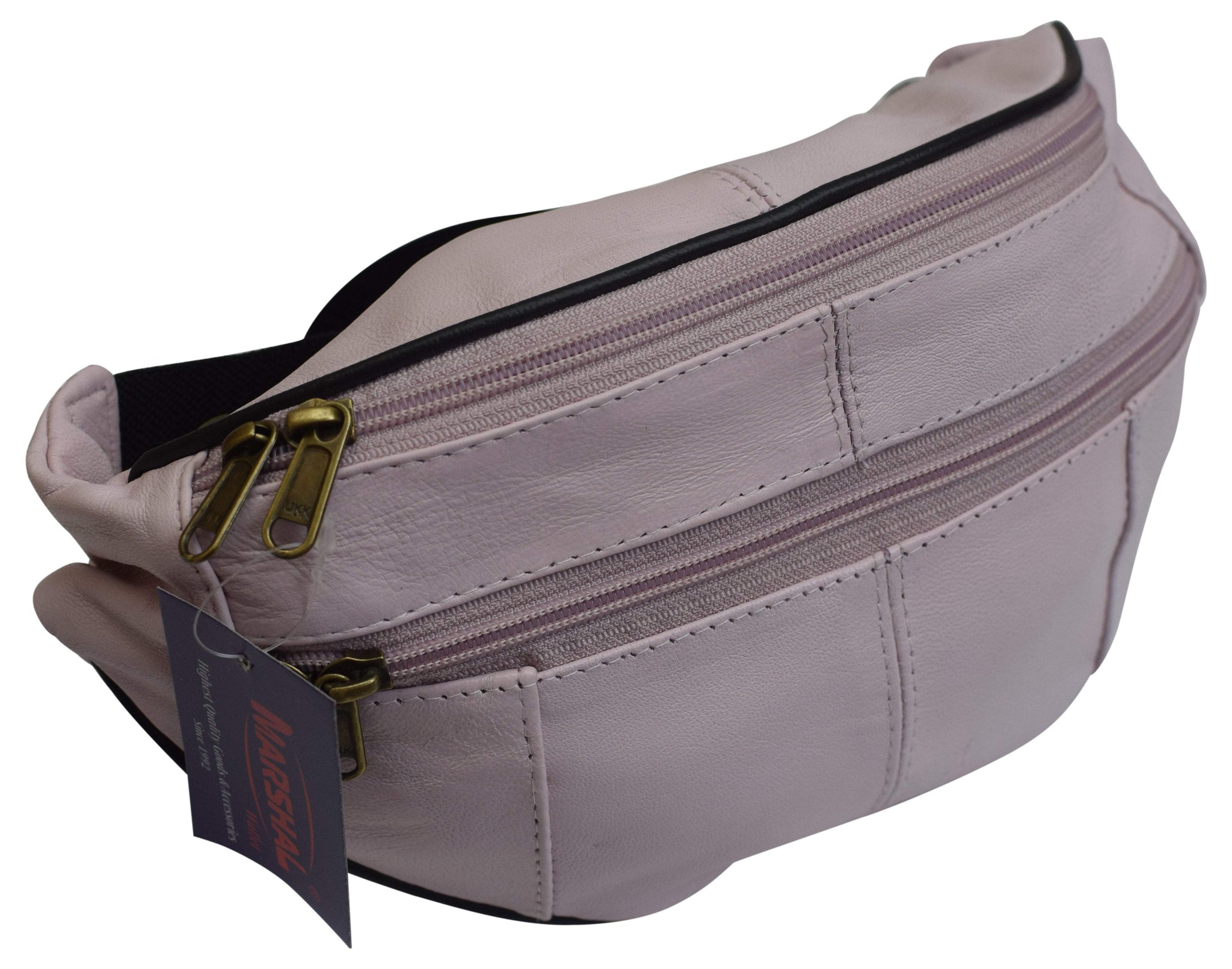Slim Genuine Leather Waist Pouch Fanny Pack Multiple Colors - wallets for men's at mens wallet