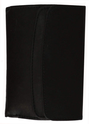 Small Genuine Leather Ladies Credit Card Holder Wallet with Snap Enclosure 1527 CF (C)-menswallet