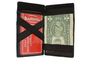 Small Genuine Leather Mens Magic Card Holder Wallet 1420 (C)-menswallet