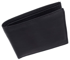 Soft Lambskin Leather Bifold Wallet W/Removable ID 533-menswallet