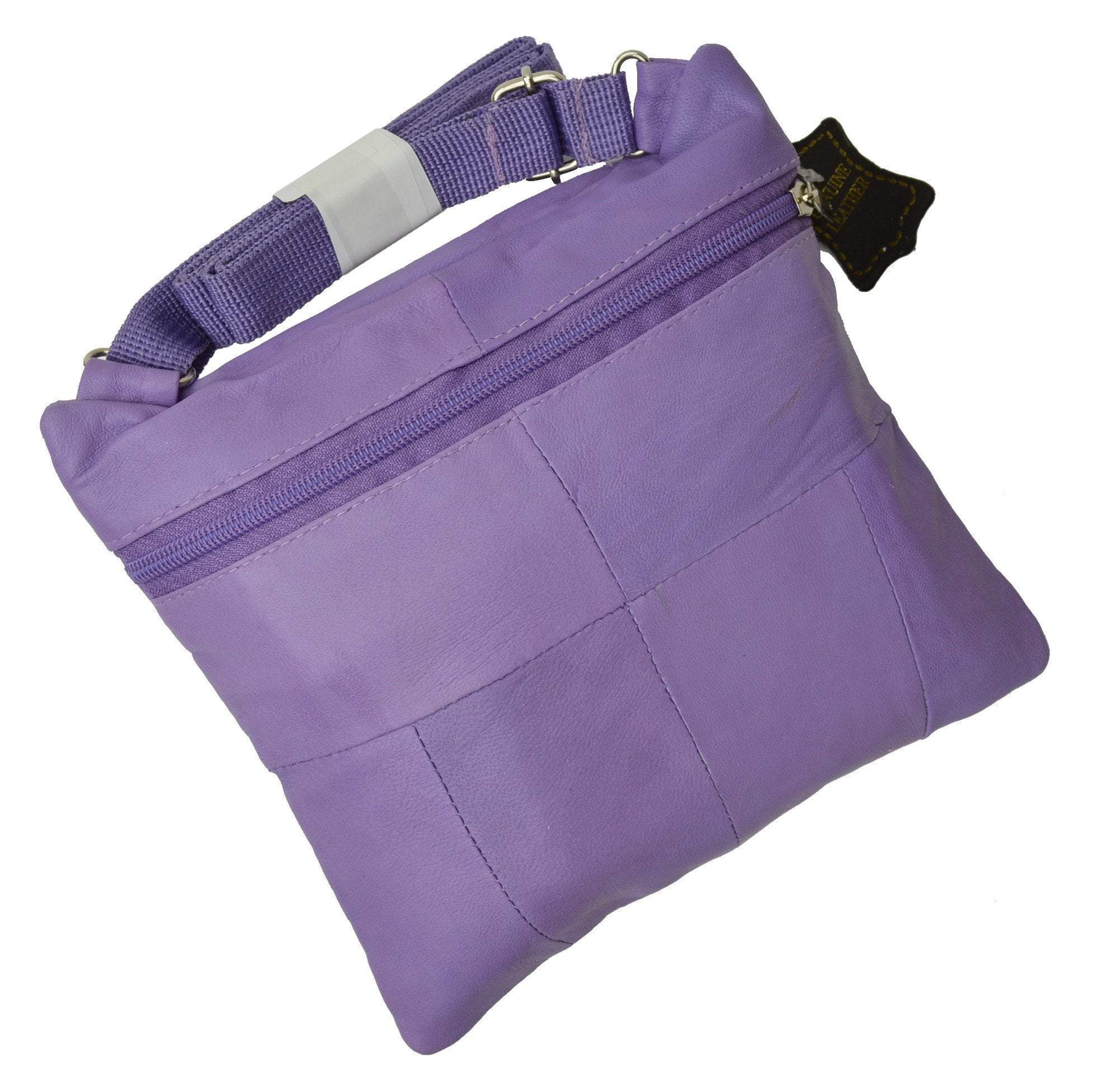 Manebí Raffia & Leather Summer Bag Mini - Cross-body Bag - Summer Purple with Turtle