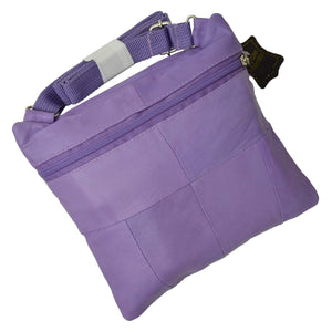 Soft Leather Cross Body Bag Purse Shoulder Bag 5 Pocket Organizer Micro HandbagTravel Wallet Multiple Colors HN907 (C)-menswallet