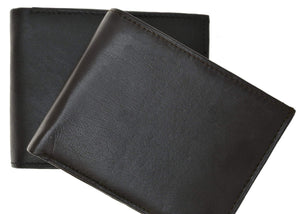 Soft Leather Lambskin Wallet with ID Credit Card and Coin Pocket 1853-menswallet