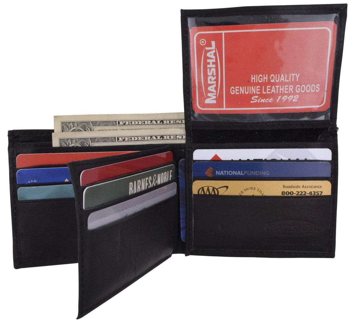 Soft Leather Lambskin Wallet with ID Credit Card and Coin Pocket 1853 - wallets for men's at mens wallet