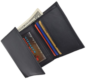 Swiss Marshal Men's Classic Trifold Credit Card ID Money Holder Soft Genuine Leather Wallet SM-P1155-menswallet