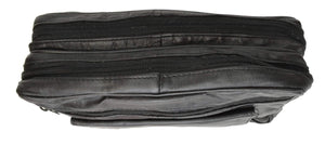 Top Quality Genuine Leather Business Wrist Clutch bag Handbag to Waist bag 119-menswallet