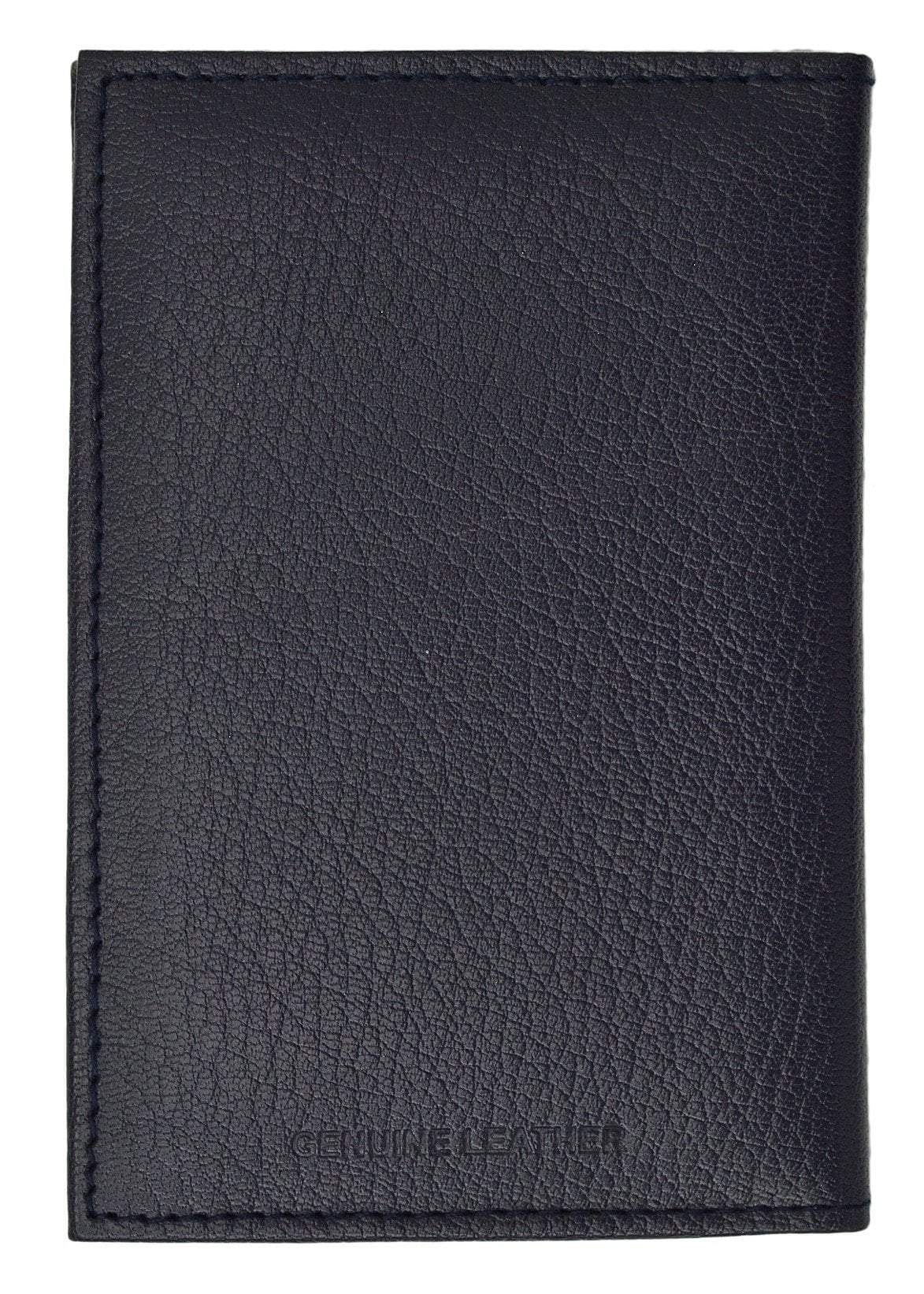 Travel Genuine Leather Passport Card Holder Case Protector Cover Organizer Wallet 151 CF BLIND (C) - wallets for men's at mens wallet