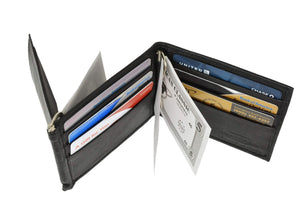Twin Money Clip with Business Card and Credit Card Holder 504 CF (C)-menswallet
