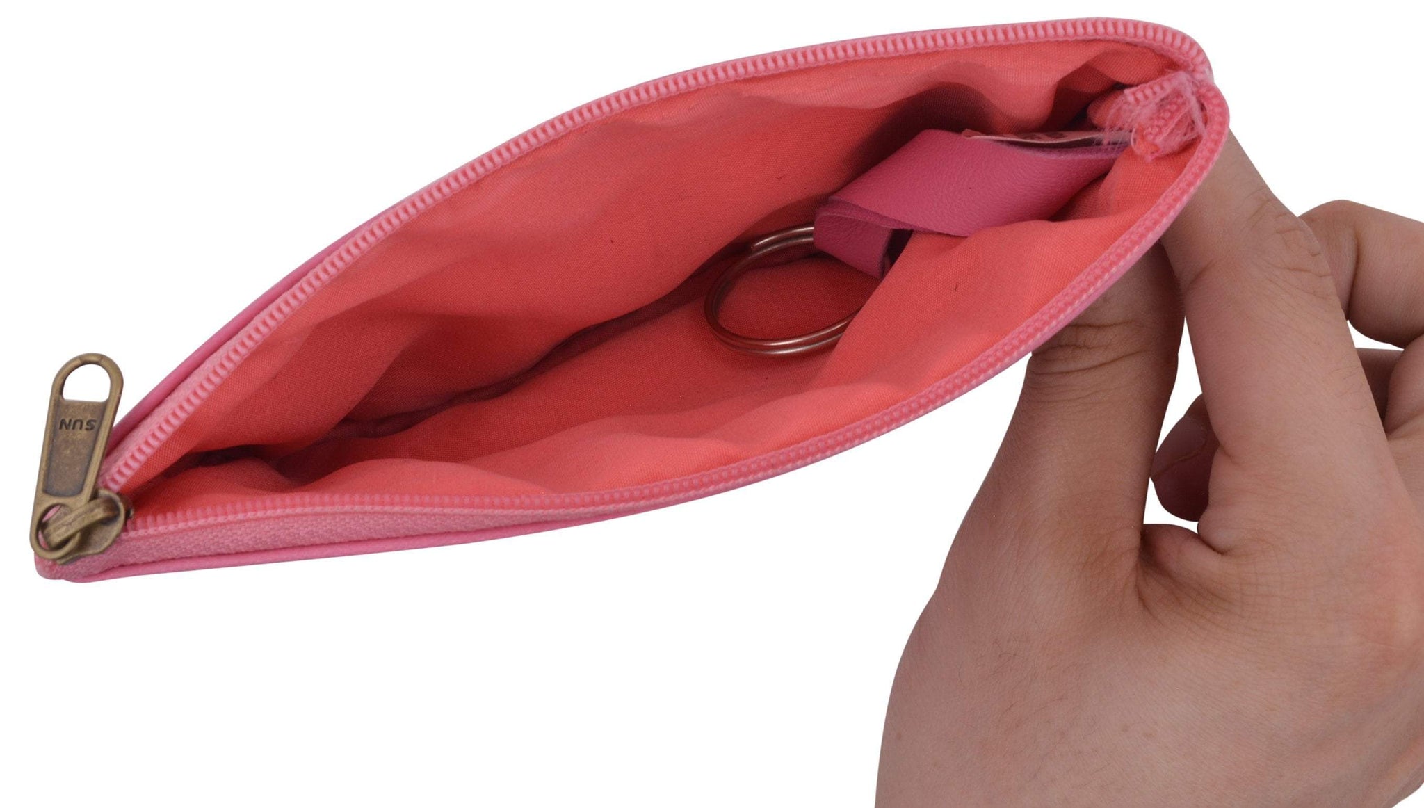  Genuine Leather Coin Pouch Change Holder for Men/Woman