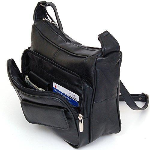 marshal-black-women-s-leather-organizer-purse-shoulder-bag-multiple ...