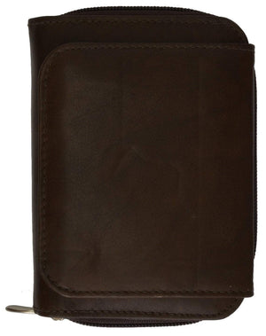 Womens Genuine Leather Small ID Credit Card Holder Wallet 3506 CF (C)-menswallet