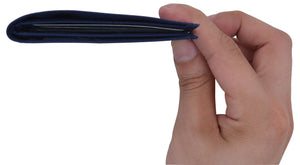 Boys Blue Bifold Nylon Slim Thin Kids Card ID Holder Children's Wallet Gift-menswallet