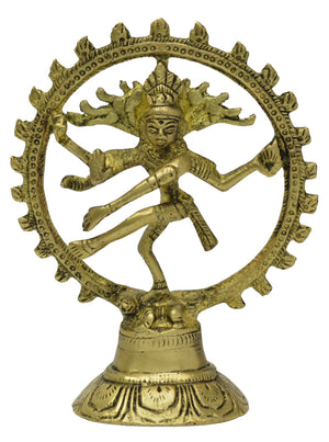 Brass Natraj Statue Sculpture, Lord of Dance-menswallet