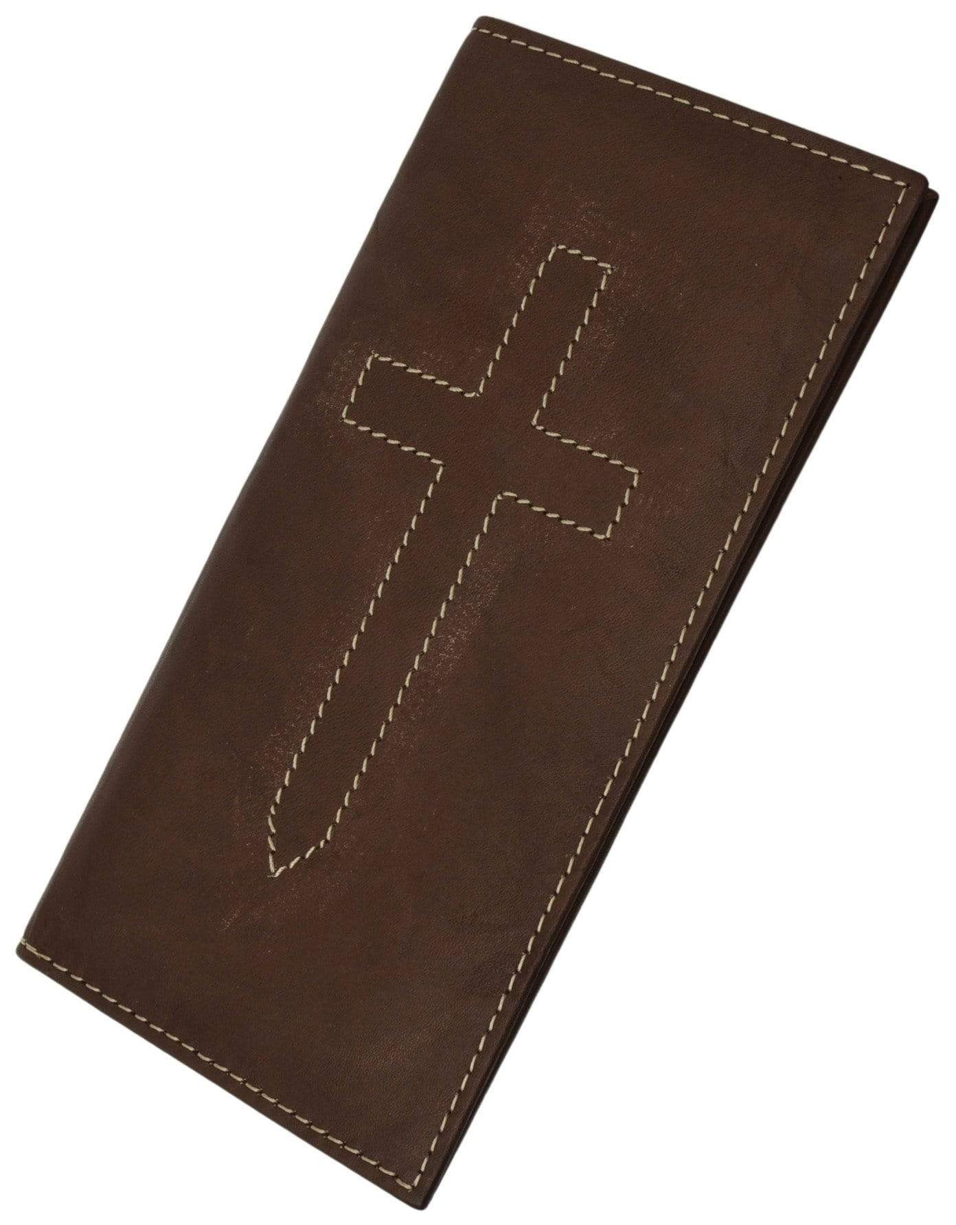 156CF_JE Cross Sign Basic Leather Checkbook Cover