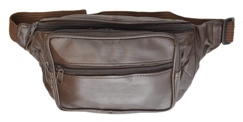 Genuine Leather Waist Fanny Pack Belt Bag Pouch Travel Hip Purse Men ...