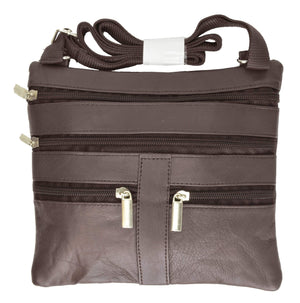 Genuine Soft Leather Cross Body Bag Purse Shoulder Bag 5 Pocket Organizer Micro Handbag Travel Wallet Many Colors-menswallet