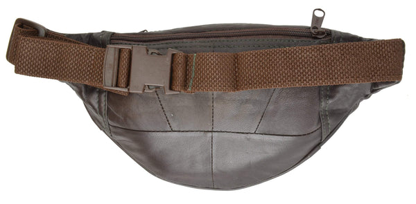 marshal-brown-leather-waist-fanny-pack-belt-bag-pouch-travel-hip-purse ...