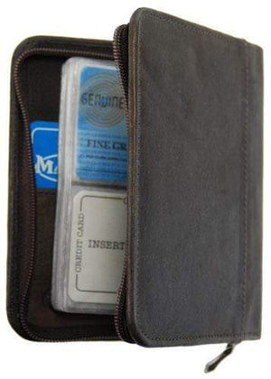 Medium Genuine Leather Zip Around Business Credit Card Holder 2670 CF (C)-menswallet