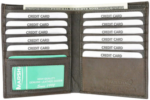 Premium Lambskin Leather Bifold Hipster Credit Card Wallet P 2502 (C)-menswallet