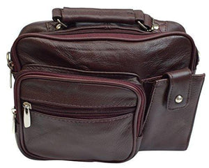 Roma Genuine Leather Organizer Bag Handbag Purse-menswallet